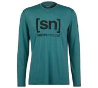 super.natural - Logo L/S - Longsleeve size M, turquoise