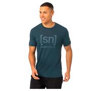 Super.natural Logo Lines Short Sleeve T-shirt Blue S Men