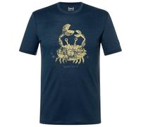 super.natural - Mr Crab Tee - Merino shirt size S, blue