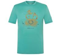 super.natural - Mr Crab Tee - Merino shirt size XXL, turquoise