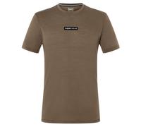 super.natural - New School Tee - Merino shirt size XL, brown