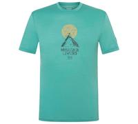 super.natural - No Map Tee - Merino shirt size M, turquoise