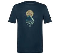 super.natural - No Map Tee - Merino shirt size S, blue