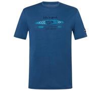 super.natural - River Pleasure Tee - Merino shirt size L, blue