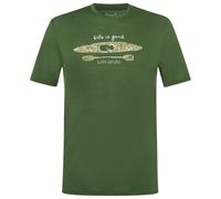 super.natural - River Pleasure Tee - Merino shirt size XXL, olive