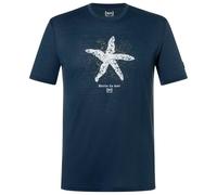 super.natural - Sea Star Tee - Merino shirt size S, blue