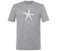 super.natural - Sea Star Tee - Merino shirt size XL, grey