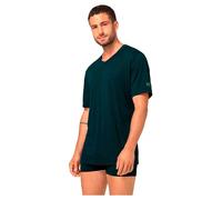 Super.natural Sierra140 V Neck Short Sleeve T-shirt Blue M Men