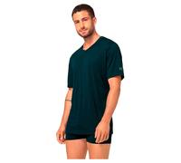 Super.natural Sierra140 V Neck Short Sleeve T-shirt Blue M Men