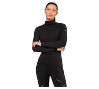Super.natural Skiing Roll Neck Long Sleeve T-shirt Black M Woman
