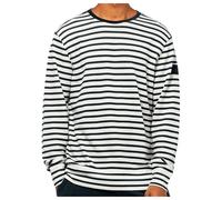 super.natural - Solution Stripe Bio Crew - Merino jumper size 46 - S, grey/white
