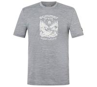 super.natural - Summer Break Tee - Merino shirt size L, grey