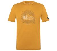 super.natural - Tent View Tee - Merino shirt size XXL, yellow
