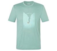 super.natural - The Wave Tee - Merino shirt size 46 - S, turquoise