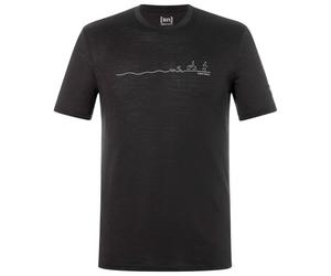 super.natural - Tri Tee - Merino shirt size M, black