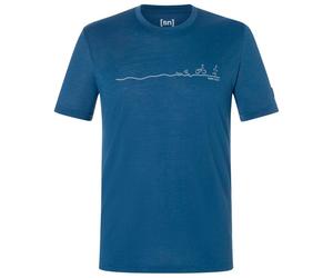 super.natural - Tri Tee - Merino shirt size XL, blue