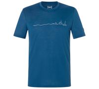 super.natural - Tri Tee - Merino shirt size XXL, blue