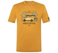 super.natural - Tropicar Tee - Merino shirt size S, yellow
