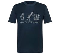 super.natural - Van Life Bio Jersey Tee - Merino shirt size XXL, blue