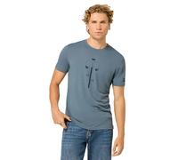 super.natural - Vintage Bike Tee - Merino shirt size 54 - XL, grey/turquoise