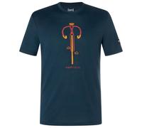 super.natural - Vintage Bike Tee - Merino shirt size 54 - XL, blue
