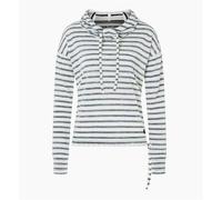 SUPER.NATURAL W FUNNEL STRIPE HOODIE Fresh White/Navy Stripe (Fresh White/Navy Stripe)