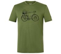 super.natural - Wander Wheel Tee - Merino shirt size L, olive