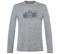 super.natural - Willi L/S - Merino shirt size XXL, grey