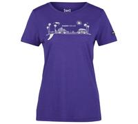 super.natural - Women's All On Board Tee - Merino shirt size XS, purple