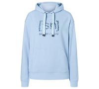 super.natural - Women's Arabesque Hoodie - Merino hoodie size M, blue