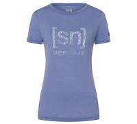 super.natural - Women's Arabesque Tee - Merino shirt size M, purple