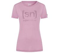 super.natural - Women's Arabesque Tee - Merino shirt size XL, purple/pink