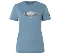 super.natural - Women's Canadian Woods Tee - Merino shirt size L, turquoise/blue