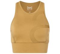 super.natural - Women's Capital Logo LF Top - Sports bra size M, sand