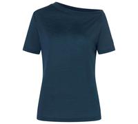 super.natural - Women's Drop Shoulder Tee - Merino shirt size S, blue