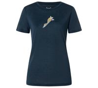 super.natural - Women's Duck Dive Tee - Merino shirt size M, blue/ various