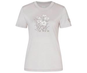 super.natural - Women's Edelweiss Bio Jersey Tee - Merino shirt size L, grey