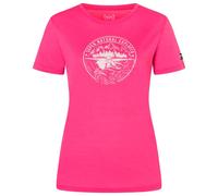 super.natural - Women's Exploring Tee - Merino shirt size M, pink/white
