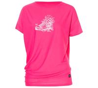 super.natural - Women's Flower Sneakers Loose Tee - Merino shirt size S, pink