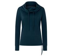 super.natural - Women's Funnel Bio Hoodie - Merino hoodie size XL, blue