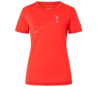 super.natural - Women's Gipfelglück Tee - Merino shirt size L, red