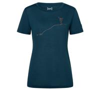 super.natural - Women's Gipfelglück Tee - Merino shirt size M, blue
