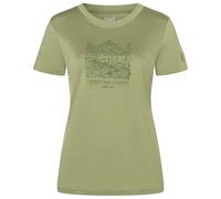 super.natural - Women's Mountain Lovers Bio Jersey Tee - Merino shirt size XS, sage / leaf melange