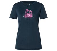 super.natural - Women's Mrs Crab Tee - Merino shirt size S, blue/pink