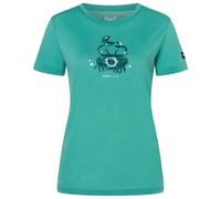 super.natural - Women's Mrs Crab Tee - Merino shirt size XL, green/ various