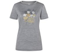super.natural - Women's Orchid Bio Jersey Tee - Merino shirt size XL, grey/ various