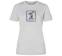 super.natural - Women's Palm Island Bio Jersey Tee - Merino shirt size XL, white/blue