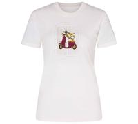 super.natural - Women's Racing Dachshund Bio Jersey Tee - Merino shirt size S, white/ various