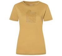 super.natural - Women's Sea Line Tee - Merino shirt size XL, sahara / various