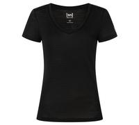 super.natural - Women's Sierra 140 V Neck - Merino shirt size XL, black